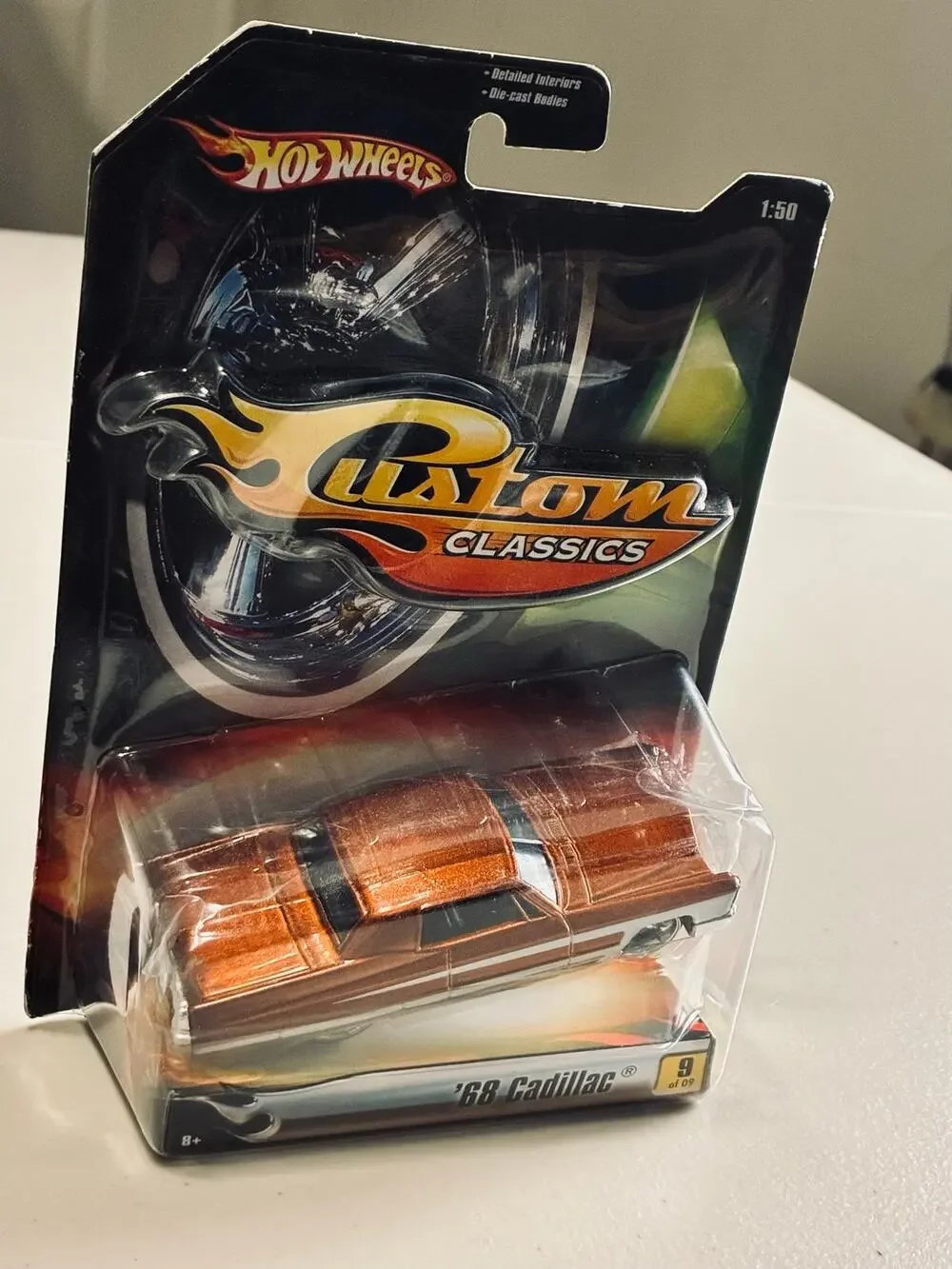 Hot Wheels Custom Classics '68 Cadillac #9/9 Bronze Copper Lowrider Sealed 2006